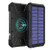 BLAVOR Power Bank 20000mah Portable Charger 18W, Fast Wireless Charger 10W/7.5W/5W with 4 Outputs & Dual Inputs, External Battery Pack IPX5 Waterproof with Flashlight & Compass (Black)