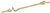 Hillman Hardware Essentials 852770 Hook and Eye Latch Brass 2" -2 Pack