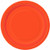 Orange Paper Cake Plates, 8ct
