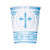 9oz Radiant Cross Blue Religious Party Cups, 8ct