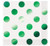 Foil Green Polka Dot Beverage Napkins, 16ct