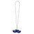 32" Mustache LED Necklace, Blue