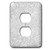 3D Rose lsp_252114_6 Image of Silver Sparkly Style in Luxury 2 Plug Outlet Cover