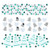 amscan Blue Cake, Heart & Bell Value Confetti | Wedding and Engagement Party