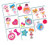 Adorable Lalaloopsy Temporary Tattoo Birthday Party Favours (16 Pack), Multi Color, 2" x 1 3/4".