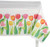 Amscan Bright Tulips Plastic Table Cover | Party Tableware