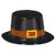amscan Pilgrim Black Top Hat for Thanksgiving Party | Accessory