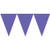 Amscan 120099.106 Pennant Banner, 15 feet, New Purple