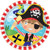 Little Pirate Dessert Plates 8ct