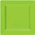 Amscan 438660.53 Kiwi Premium Plastic Square Plates, 7 1/4", One Size, Multicolor