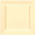 Amscan 438660.57 Vanilla Créme Premium Plastic Square Plates One Size Multicolor