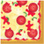 Amscan Pack of 16 Pizza Paper Luncheon Napkins