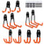 Garage Storage Utility Hooks, 10 Pack Heavy Duty Wall Mounted Tool Holder Double Hooks for Ladders Chair Organizing Power Tools, Bulk Items