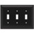 Brainerd 64215 Architectural Triple Toggle Switch Wall Plate / Switch Plate / Cover, Flat Black