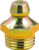 Lumax LX-3313-5 Gold/Silver 10mm x 1mm Taper Metric Thread Straight 0.63" Long Grease Fitting, (Pack of 5)