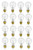 (Pack of 16) Incandescent 60 Watt A19 Light Bulb: Clear Standard Household E26 Medium Base Rough Service Light Bulbs