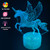 Unicorn Night Light, 3D Unicorn Lamp Kids Night Light 16 Colors Change with Remote Control Illusion Bedroom Room Decor Lamps Dimmable Night Light for Boys Girls Birthday Christmas Gifts Kids Gifts