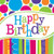 Creative Converting 8 Count Bright and Bold Happy Birthday Beverage Napkins