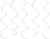 Creative Converting 30190 Dizzy Danglers, One Size, White