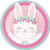 Creative Converting Party Supplies, Bunny Party Paper Plates, Plate Dinner, Multicolor, 8.75", 8ct