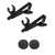 Stony-Edge Tie Mic Clip with Foam Windscreen for Lavalier Lapel Smartphone & iPhone Microphones (Pair)
