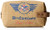 Budweiser by Buxton Men's Eagle Wings Single Zip Travel Kit Accessory, beige,