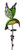 Moonrays 91442 Solar Powered White LED Hummingbird Stake Light