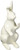 Abbott Collection 27-FORGE/102 Rabbit Door Stop-Antq Wht-9" H, Antique White
