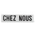 Abbott Collection 27-FORGE-01 Cast Iron Wall Sign, Chez Nous, Chez Nous