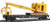 Walthers Trainline Flatcar with Logging Ready to Run Crane - Chessie/Baltimore and Ohio 9151, Blue and Yellow