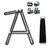 Multi Angle Measuring Ruler-Premium Aluminum Alloy Template Tool-Full Metal Universal Angularizer Ruler-Perfect Gifts for Builders, Carpenters, Handymen, Craftsmen, Roofers, DIY-ers (Black)