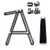 Multi Angle Measuring Ruler-Premium Aluminum Alloy Template Tool-Full Metal Universal Angularizer Ruler-Perfect Gifts for Builders, Carpenters, Handymen, Craftsmen, Roofers, DIY-ers (Black)