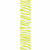 Offray Zebra Crystal Craft Ribbon, 1 1/2-Inch x 9-Feet, New Chartreuse