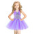 Tsyllyp Mermaid Princess Tutu Dress for Girls Birthday Party Halloween Costume Outfit Purple
