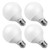 G25 LED Bulbs 5Watt Vanity Light Bulb G25 50W LED Globe Bulbs Equivalent 5000K Daylight White Medium E26 Base Non-Dimmable for Home Lighting(Pack of 4)