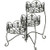 Panacea Products 3-Tier Folding Classic Finial Plant Stand, Black