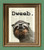The Dweeb Sloth in black glasses illustration beautifully upcycled dictionary page book art print