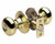 Master Lock BCO0103 Biscuit Keyed Entry Door Knob, Bright Brass