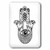 3dRose lsp_217281_1 Hamsa Hand Black and White Single Toggle Switch, Multicolor