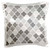 3dRose pc_120263_1 Gray Quatrefoil Pattern in Different Shades of Grey-Trendy Moroccan Style Lattice Tiles-Pillow Case, 16 by 16"