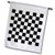 3dRose fl_154527_1"Check Black and White Pattern Checkered Squares Chess Checkerboard Garden Flag, 12 x 18