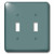 3dRose lsp_204779_2 Print of Deep Gray Teal Double Toggle Switch Multicolor