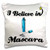 3dRose I Believe in Mascara-Pillow Case, 16 by 16" (pc_105342_1)