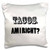 3dRose Tacos, Am I Right-Pillow Case, 16 by 16" (pc_224591_1)