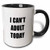 3dRose 221113_4"I"I Cant Adult Today" Ceramic Mug, 11 oz, Black