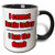 3dRose 223687_4 I Cannot I Cannot Brain Today I Has The Dumb Red Two Tone Black Mug 11 oz