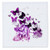 3dRose Pretty pink Unicorn and butterflies bright and colorful art - Quilt Square, 10 by 10-inch (qs_245357_1)