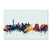 Las Vegas Nevada Skyline Blue by Michael Tompsett, 16x24-Inch Canvas Wall Art