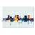 Fort Worth Texas Skyline Blue by Michael Tompsett, 22x32-Inch Canvas Wall Art