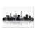 Lincoln Nebraska Skyline BG-1 by Marlene Watson, 12x19-Inch Canvas Wall Art